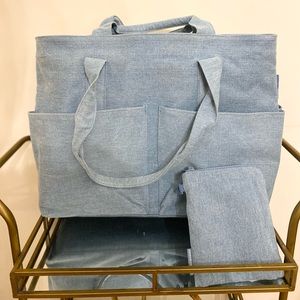 Dagne Dover Vida Organic Cotton Bag-Large Denim